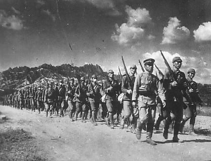 Voluntários coreanos no Exército Imperial Japonês em 1943