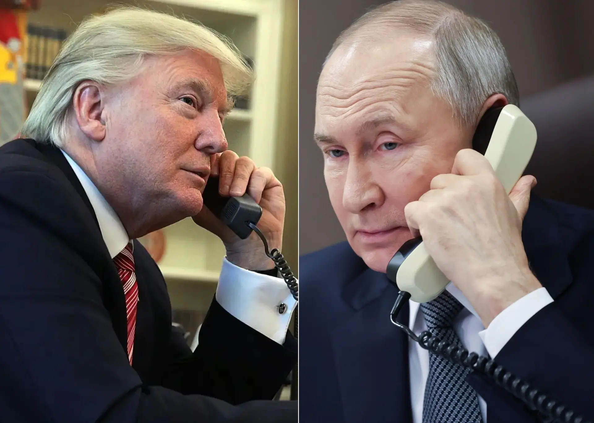 Telefonema entre Putin e Trump expõe tensão e alerta sobre ofensiva contra o Irã