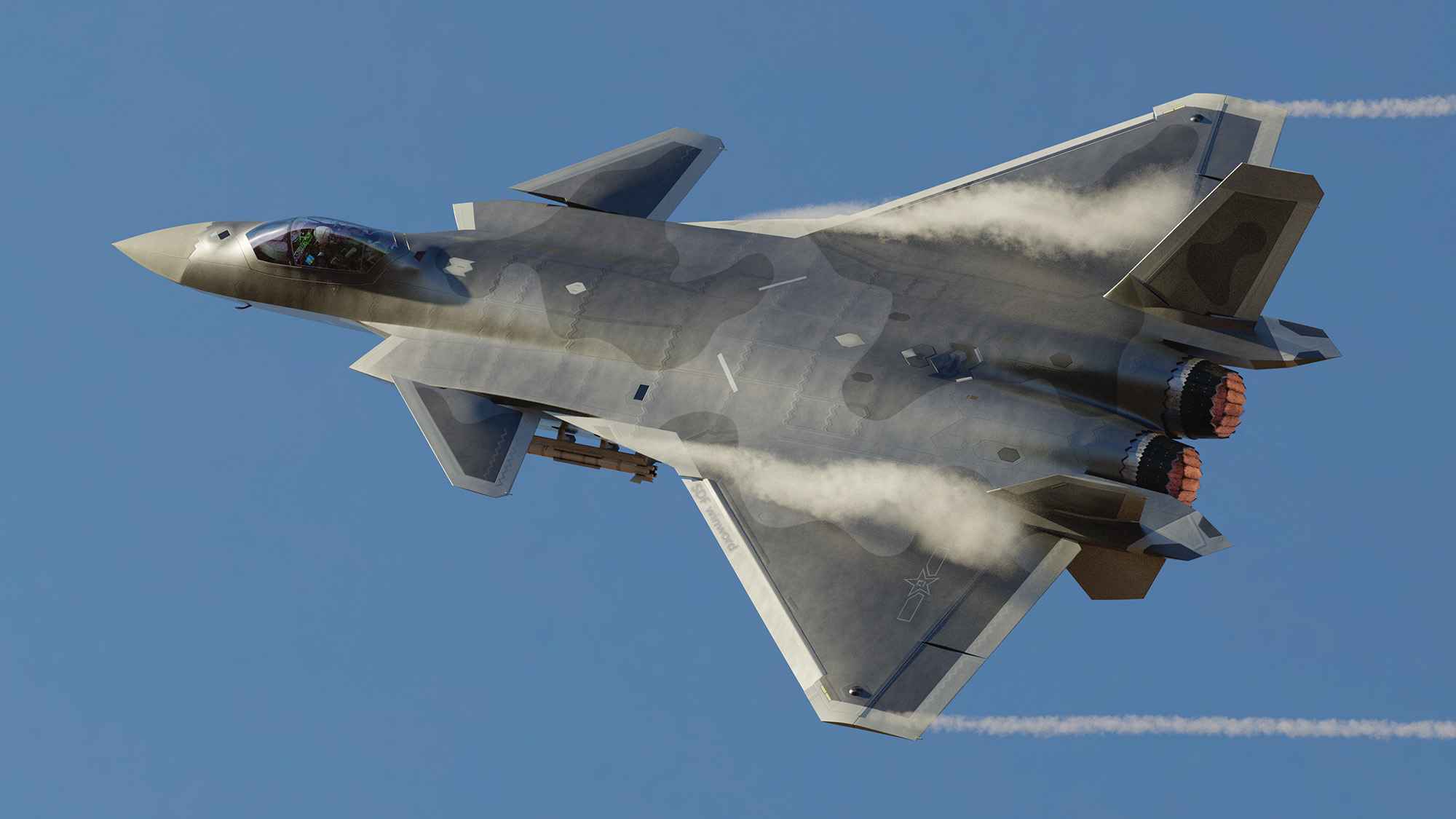 China acelera produção do caça furtivo J-20